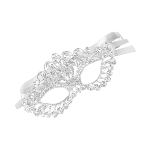 Hohopeti Rhinestone Masquerade Maske aus Hochwertigem Legierungsmetall Glitzernde Venezianische Partymaske für Damen Leicht und Komfortabel für Halloween Kostümparty und Cosplay Hohopeti Rhinestone Masquerade Maske aus Hochwertigem Legierungsmetall Glitzernde Venezianische Partymaske für Damen Leicht und Komfortabel für Halloween Kostümparty und Cosplay von Hohopeti