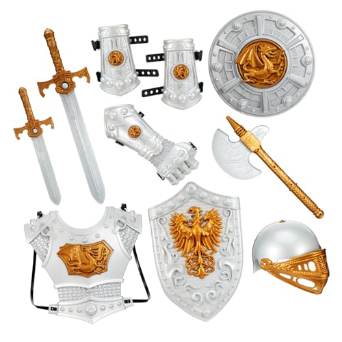 Hohopeti Ritterkostüm für Jungen Mittelalterliche Verkleidung für Halloween Fasching Bühnenauftritt Rollenspiel Hohopeti Ritterkostüm für Jungen Mittelalterliche Verkleidung für Halloween Fasching Bühnenauftritt Rollenspiel von Hohopeti