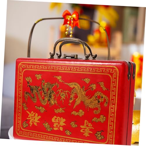 Hohopeti Robuste Holzbox Mahjong Aufbewahrungsbox mit Deckel und Griff Rechteckiger Holzbehälter für Mahjong Sets und Zubehör Langlebige Tragbare Schatulle für Einfache Lagerung und Hohopeti Robuste Holzbox Mahjong Aufbewahrungsbox mit Deckel und Griff Rechteckiger Holzbehälter für Mahjong Sets und Zubehör Langlebige Tragbare Schatulle für Einfache Lagerung und von Hohopeti