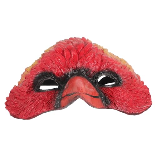 Hohopeti Rote Vogelkopf Tiermaske für Karneval Fasching Halloween Party Atmungsaktive Tierkopfbedeckung Lustige Maskerade Maske für Erwachsene Hohopeti Rote Vogelkopf Tiermaske für Karneval Fasching Halloween Party Atmungsaktive Tierkopfbedeckung Lustige Maskerade Maske für Erwachsene von Hohopeti