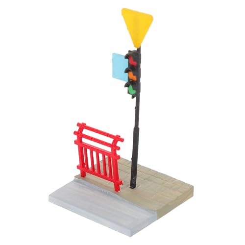 Hohopeti Sandtisch Dekoration Puppenhaus Zubehör Leuchtende Farben Pädagogisches Verkehrslicht von Hohopeti