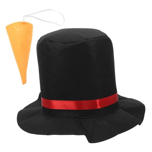 Hohopeti Schneemann-Hut Schneemann Cosplay Mütze Weihnachtsschneemannmütze Kappe Schneemannmützen zum Basteln winterliches frostiges Kostüm Urlaubshut Stoff Schwarz Hohopeti Schneemann-Hut Schneemann Cosplay Mütze Weihnachtsschneemannmütze Kappe Schneemannmützen zum Basteln winterliches frostiges Kostüm Urlaubshut Stoff Schwarz von Hohopeti