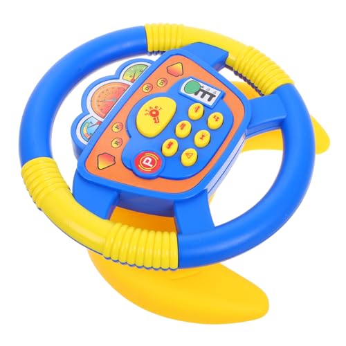 Hohopeti Simuliertes Lenkradspielzeug mit Drehung Tragbarer Fahrcontroller mit Licht und Sound Kinderfreundliches Motorik Kompatibel mit Kinderwagen für Jungen und Mädchen Hohopeti Simuliertes Lenkradspielzeug mit Drehung Tragbarer Fahrcontroller mit Licht und Sound Kinderfreundliches Motorik Kompatibel mit Kinderwagen für Jungen und Mädchen von Hohopeti