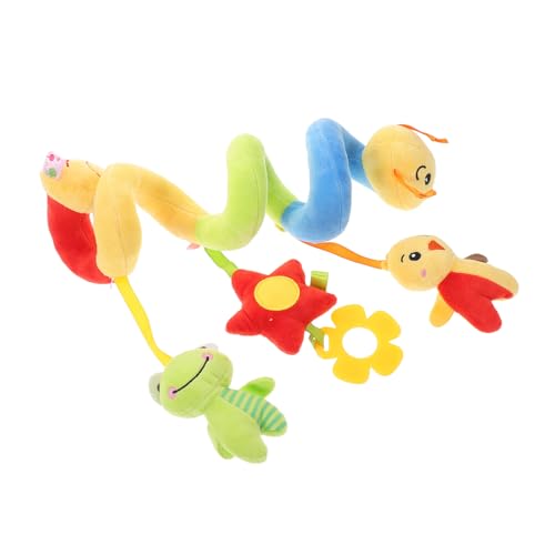 Hohopeti Spiralförmiges für Babybett und Sensorisches Kuscheltier Tags Taktilen und Visuellen Entwicklung Sanftes Greifspielzeug für Neugeborene von Hohopeti
