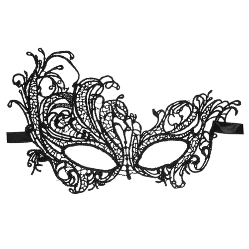 Hohopeti Spitzen Masquerade Halbgesichtsmaske Damen Karneval Halloween Party Kostüm Maske mit Stoffband Wiederverwendbar Langlebig Elegant für Ball und Fest Hohopeti Spitzen Masquerade Halbgesichtsmaske Damen Karneval Halloween Party Kostüm Maske mit Stoffband Wiederverwendbar Langlebig Elegant für Ball und Fest von Hohopeti