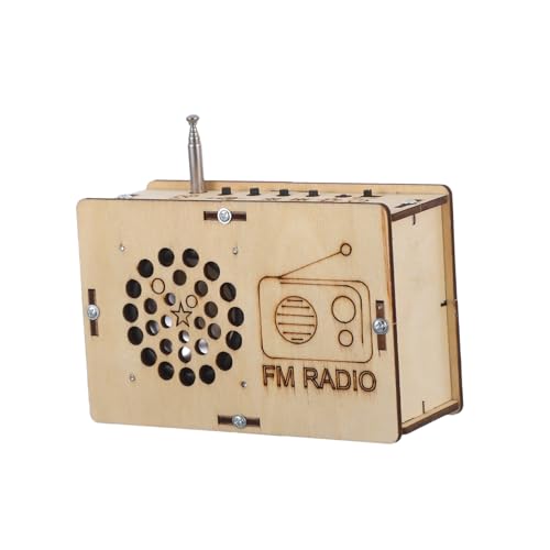 Hohopeti Stem Bausatz Fm Radio Bauen Lernspielzeug Experimentierkit Holzmodell Pädagogisches Elektronikset für Jahre Handmontage Wissenschaftsspielzeug von Hohopeti