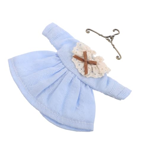 Hohopeti Stilvolles Puppenkleid Mit Spitzenausschnitt: Leicht Zu Handhabender Rock Mit Kleiderbügel Zum Anziehen – Ob11-puppenersatz-miniaturkleid Hohopeti Stilvolles Puppenkleid Mit Spitzenausschnitt: Leicht Zu Handhabender Rock Mit Kleiderbügel Zum Anziehen – Ob11-puppenersatz-miniaturkleid von Hohopeti