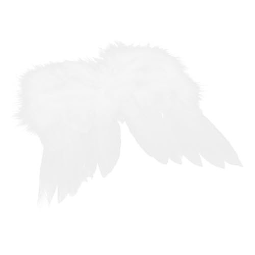 Hohopeti Stylische Kleine Weiße Engelsflügel für Puppen Leicht und Langlebig als Accessoire für Babypuppen Fotorequisite für Bezaubernde Kostüme von Hohopeti