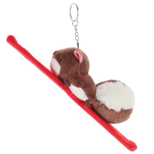 Hohopeti Süßes Eichhörnchen Slap Armband Plüschtier Armband zum Schnappen Weiches Tiermotiv Party Geschenk für Freunde von Hohopeti