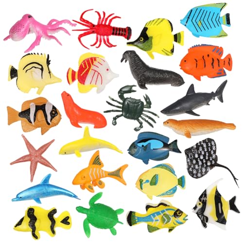 Hohopeti Teiliges Aquarium Deko Realistische Tropische Fischfiguren aus Sicherem Kunststoff Bunte Meerestier Ornamente Lebendige Aquarien Dekoration für Kleine und Große Fischbecken von Hohopeti