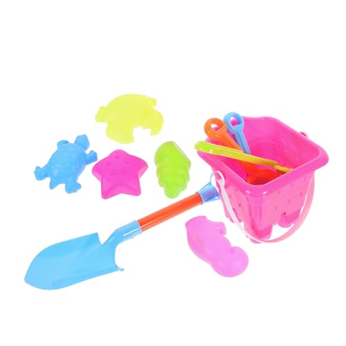 Hohopeti Teiliges Sandspielzeug für Kleinkinder Rosa Kleiner Eimer mit Ergonomischem Griff Strapazierfähig Leicht Sicher Schaufel und Sandformen für Strand Park und Outdoor Spiel von Hohopeti