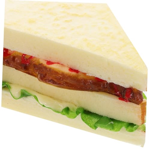 Hohopeti Teiliges Set Realistische Burger Modell Kreativer Fake Hamburger aus Hochwertigem Vielseitige Frühstücksdekoration und Lernspielzeug für Rollenspiele und Kreative Back Szenarien von Hohopeti