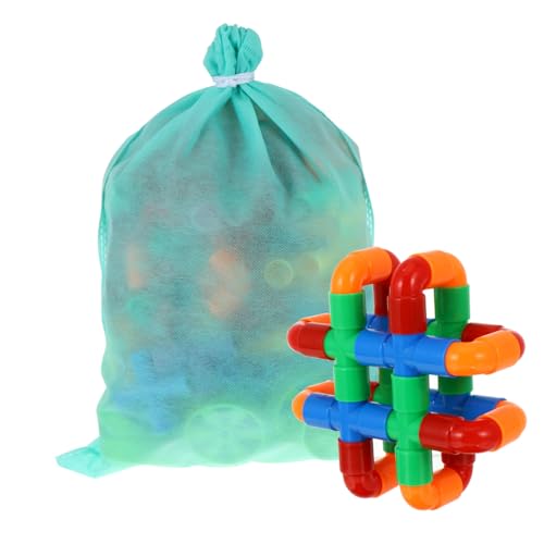 Hohopeti Teiliges Steckbaustein Bunte Große Bausteine aus Robustem Kunststoff Pädagogisches Lernspielzeug Kreativität und Motorik Geeignet für Kleinkinder und Zufällige Farbe von Hohopeti