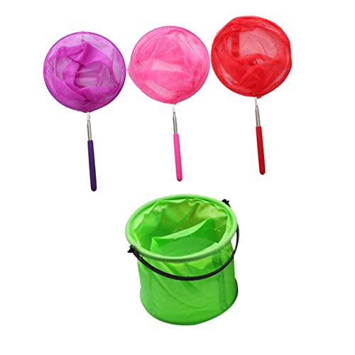 Hohopeti Teleskopisches Kinderspielzeug Fischernetz Set aus Rostfreiem Stahl Fach Ausziehbar mit Faltbarem Eimer Leichtes Outdoor Netz für Schmetterlinge und Insekten Hohopeti Teleskopisches Kinderspielzeug Fischernetz Set aus Rostfreiem Stahl Fach Ausziehbar mit Faltbarem Eimer Leichtes Outdoor Netz für Schmetterlinge und Insekten von Hohopeti