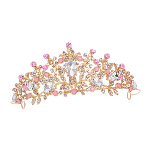 Hohopeti Tiara Stirnband Strass Prinzessin Krone Leichtes Sicheres Haar Accessoire für Hochzeiten Geburtstage Abschlussfeiern und Bühnenauftritte von Hohopeti