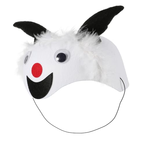 Hohopeti Tierkostüm Hut Schaf Design aus Filz Leichtes Bequemes Partyaccessoire für Geburtstagsfeiern Tiermottopartys und Bühnenauftritte Sicher und Strapazierfähig für Jungen und Mädchen von Hohopeti