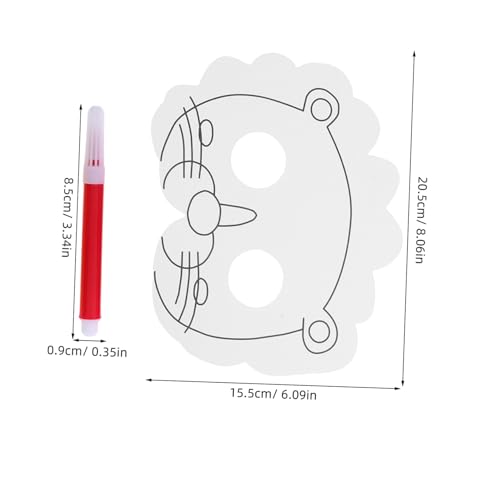 Hohopeti Tiermasken zum Bemalen mit Stiften DIY Papier-cosplay-masken für Kindergeburtstag Dschungel-themenparty Fördert Kreativität und Gemeinsames Basteln für Mädchen und Jungen Hohopeti Tiermasken zum Bemalen mit Stiften DIY Papier-cosplay-masken für Kindergeburtstag Dschungel-themenparty Fördert Kreativität und Gemeinsames Basteln für Mädchen und Jungen von Hohopeti