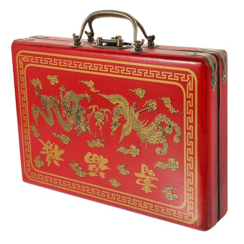 Hohopeti Tragbarer Retro Mahjong Aufbewahrungskoffer mit Robustem Griff Großer Kapazität Abgerundeten Kanten Vielseitig für Mahjong Steine und Haushaltsgegenstände für Reisen und Zuhause Hohopeti Tragbarer Retro Mahjong Aufbewahrungskoffer mit Robustem Griff Großer Kapazität Abgerundeten Kanten Vielseitig für Mahjong Steine und Haushaltsgegenstände für Reisen und Zuhause von Hohopeti