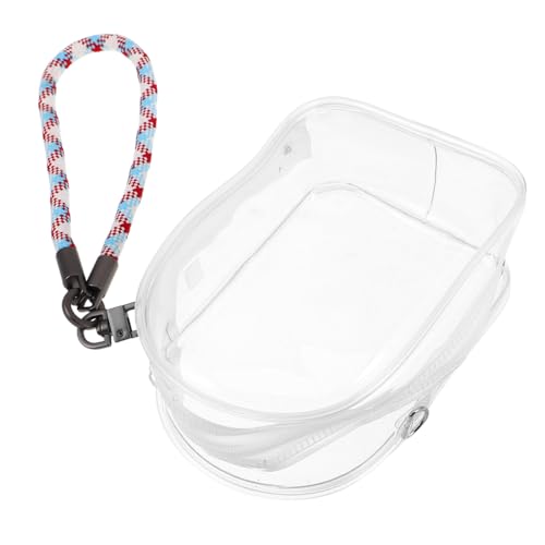 Hohopeti Transparente mit Reißverschluss PVC Organizer für Kuscheltiere Figuren Schlüssel und Handy Leichte Tragetasche mit Buntem Gewebtem Trageriemen Multifunktional für Reisen und Alltag Hohopeti Transparente mit Reißverschluss PVC Organizer für Kuscheltiere Figuren Schlüssel und Handy Leichte Tragetasche mit Buntem Gewebtem Trageriemen Multifunktional für Reisen und Alltag von Hohopeti