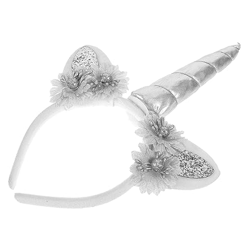 Hohopeti Unicorn Stirnband für Mädchen Leichtes Einhorn Haarreif mit Silbergrauem Horn und Blumen Bequemes Geburtstags Party Haarstück Vielseitig für Einhorn und Familienfeiern Geeignet Hohopeti Unicorn Stirnband für Mädchen Leichtes Einhorn Haarreif mit Silbergrauem Horn und Blumen Bequemes Geburtstags Party Haarstück Vielseitig für Einhorn und Familienfeiern Geeignet von Hohopeti