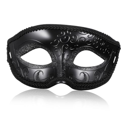 Hohopeti Venezianische Masquerade Maske Halbgesichts Spitzenmaske für Cosplay und Halloween Party Elegante Schwarze Spitzenmaske für Maskenball Karneval und Festliche Kostümveranstaltungen Hohopeti Venezianische Masquerade Maske Halbgesichts Spitzenmaske für Cosplay und Halloween Party Elegante Schwarze Spitzenmaske für Maskenball Karneval und Festliche Kostümveranstaltungen von Hohopeti