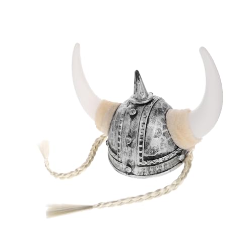 Hohopeti Viking Hornhelm mit Geflochtenen Details Bequeme Sichere Passform für Herren als Kostüm und Partyhut für Halloween Karneval Cosplay und Festliche Anlässe Hohopeti Viking Hornhelm mit Geflochtenen Details Bequeme Sichere Passform für Herren als Kostüm und Partyhut für Halloween Karneval Cosplay und Festliche Anlässe von Hohopeti
