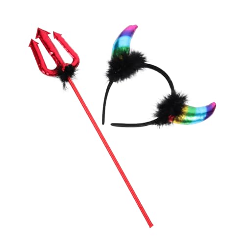 Hohopeti Von Kopfbedeckungen Frauen Teufel Haar Horn Dekor Party Haarband Stirnband Band Cosplay Halloween Dämonen Hörner Kostüm von Hohopeti