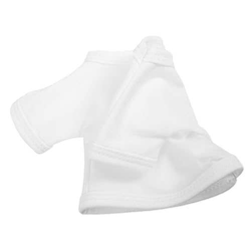 Hohopeti Weiche Puppenkleidung aus Zarte Plüschbär Kostüm Kurzärmeliges T Shirt in Weiß für Große Puppen Dekoratives Outfit für Sammler von Hohopeti