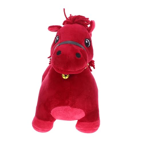 Hohopeti Weiches Kuscheliges Plüschpferd Chinesisches Tierkreiszeichen Pferd Rotes Stofftier Maskottchen für Neujahrs Deko und Festtagsgeschenk Hohopeti Weiches Kuscheliges Plüschpferd Chinesisches Tierkreiszeichen Pferd Rotes Stofftier Maskottchen für Neujahrs Deko und Festtagsgeschenk von Hohopeti