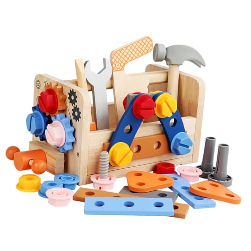 Hohopeti Werkzeugset aus Holz Multifunktional Pädagogisches Lernspielzeug für Kleinkinder Fördert Kreativität Hand Auge Koordination Robust und Sicher für Jungen und Mädchen Ab Jahren Hohopeti Werkzeugset aus Holz Multifunktional Pädagogisches Lernspielzeug für Kleinkinder Fördert Kreativität Hand Auge Koordination Robust und Sicher für Jungen und Mädchen Ab Jahren von Hohopeti