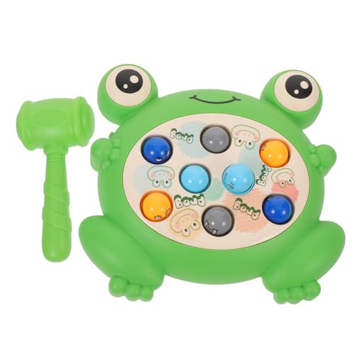 Hohopeti Whack A Frog für Interaktives Lernspiel mit Hammer Fördert Sensorische Entwicklung Koordination und Motorische Fähigkeiten Kompakt für Eltern-Junge Mädchen Tischspiel Zuhause und von Hohopeti