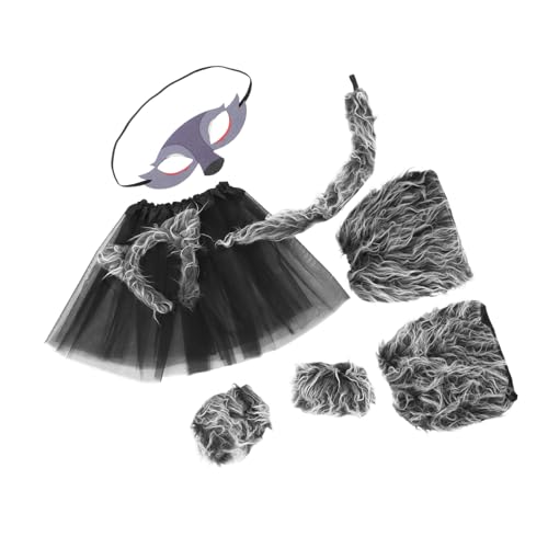 Hohopeti Wolf Kostüm Zubehör Set für Teilig mit Weichen Ohren Handschuhen und Beinwärmern Komfortabel und Langlebig für Halloween Kostümparty Rollenspiele und Bühnenauftritte Hohopeti Wolf Kostüm Zubehör Set für Teilig mit Weichen Ohren Handschuhen und Beinwärmern Komfortabel und Langlebig für Halloween Kostümparty Rollenspiele und Bühnenauftritte von Hohopeti