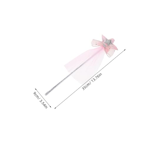 Hohopeti Zauberstab Partyzubehör Mädchen Stab mit Sternform Kreatives Feenstab für Karneval Hochzeit Geburtstag Schulveranstaltungen aus Kunststoff und Lebendig und Farbenfroh von Hohopeti