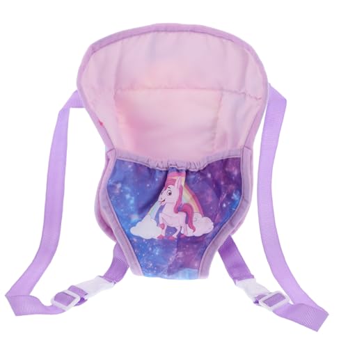 Hohopeti Puppen-Rucksack Für 18-Zoll-Puppen Babydoll-zubehör Tragetasche Vorne Und Hinten Tiermuster Mini-ausrüstungstasche Weiches Spielset Für Jungen Und Mädchen von Hohopeti