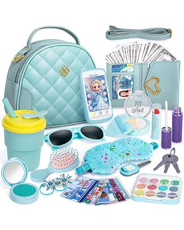 Hohosunlar Kleine Mädchen Geldbörse mit Zubehör, Make-up-Spielzeug-Set, Wasserbecher, Kosmetik, Lippenstift, Puder, Geburtstagsgeschenk für Kinder ab 3 Jahren Hohosunlar Kleine Mädchen Geldbörse mit Zubehör, Make-up-Spielzeug-Set, Wasserbecher, Kosmetik, Lippenstift, Puder, Geburtstagsgeschenk für Kinder ab 3 Jahren von Hohosunlar