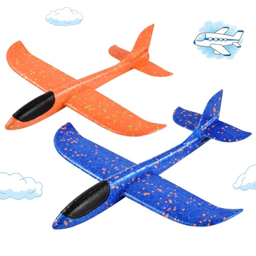 Hoiloie XXL 2 Stücke 44cm Styroporflieger, Flugzeug Spielzeug Mit 2 Flug Modi für Kinder Jungen Mädchen Ab 3-10 Jahre Hoiloie XXL 2 Stücke 44cm Styroporflieger, Flugzeug Spielzeug Mit 2 Flug Modi für Kinder Jungen Mädchen Ab 3-10 Jahre von Hoiloie