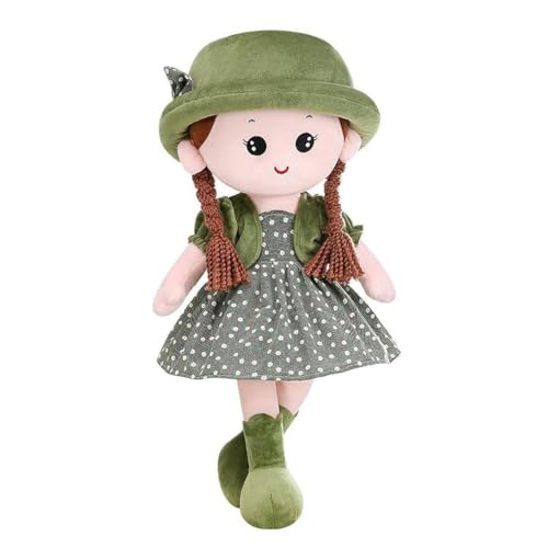 Hoite Entzückende Stoffpuppe für Mädchen mit abnehmbarem Kleid Mädchen, erstes Puppenparty-Geschenk, Geburtstags- und Taufgeschenk Grün Hoite Entzückende Stoffpuppe für Mädchen mit abnehmbarem Kleid Mädchen, erstes Puppenparty-Geschenk, Geburtstags- und Taufgeschenk Grün von Hoite