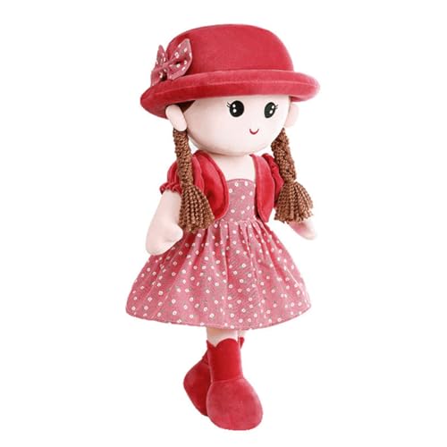 Hoite Entzückende Stoffpuppe für Mädchen mit abnehmbarem Kleid Mädchen, erstes Puppenparty-Geschenk, Geburtstags- und Taufgeschenk Wassermelonenrot Hoite Entzückende Stoffpuppe für Mädchen mit abnehmbarem Kleid Mädchen, erstes Puppenparty-Geschenk, Geburtstags- und Taufgeschenk Wassermelonenrot von Hoite