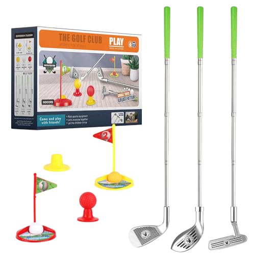 Hojalis 12Pcs Minigolf Set Spielzeug für Kinder, Minigolf Set mit Einziehbaren Golfschlägern, Minigolf Kinder 3-8 Jahre, Minigolf für Zuhause, Innen Außen Garten Sportspiel Geschenk für Jungen Mädchen Hojalis 12Pcs Minigolf Set Spielzeug für Kinder, Minigolf Set mit Einziehbaren Golfschlägern, Minigolf Kinder 3-8 Jahre, Minigolf für Zuhause, Innen Außen Garten Sportspiel Geschenk für Jungen Mädchen von Hojalis