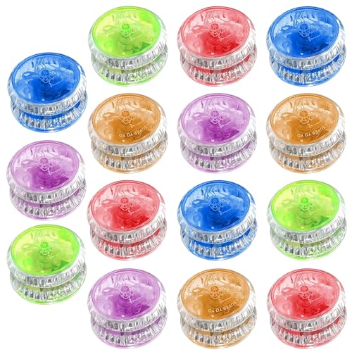 Hojalis 15 Stück LED Licht YoYo, Kunststoff Responsive Yoyo, Reaktives Kugellager JoJo, JoJo Spielzeug, für Anfänger und Kinder, für Geburtstag Party Gastgeschenk, Preise, Zufällige Farben Hojalis 15 Stück LED Licht YoYo, Kunststoff Responsive Yoyo, Reaktives Kugellager JoJo, JoJo Spielzeug, für Anfänger und Kinder, für Geburtstag Party Gastgeschenk, Preise, Zufällige Farben von Hojalis