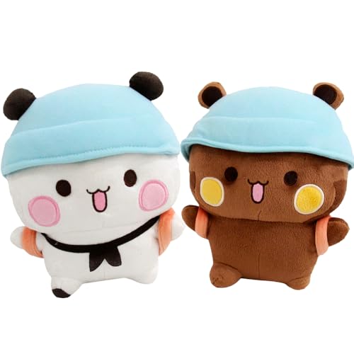 Hojalis Bubu Dudu Kuscheltier, 2PCS Bubu Dudu Plüsch, Bezauberndes Weiches Plüschtierkissen, Plushies Bär Panda für Kindergeschenk, Geburtstagsfeiergeschenke Für Jungen Und Mädchen Hojalis Bubu Dudu Kuscheltier, 2PCS Bubu Dudu Plüsch, Bezauberndes Weiches Plüschtierkissen, Plushies Bär Panda für Kindergeschenk, Geburtstagsfeiergeschenke Für Jungen Und Mädchen von Hojalis