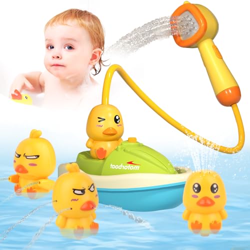 Hojalis Kinder Wasser Dusche Badespielzeug Ab 1 Jahre, Ente Elektrisches Badewannen Spielzeug, Ente Badewanne Spielzeug Mit Wassersprühfunktion, 3 Sprühmodi, Ente Elektrisches Wasserspielzeug Kinder Hojalis Kinder Wasser Dusche Badespielzeug Ab 1 Jahre, Ente Elektrisches Badewannen Spielzeug, Ente Badewanne Spielzeug Mit Wassersprühfunktion, 3 Sprühmodi, Ente Elektrisches Wasserspielzeug Kinder von Hojalis