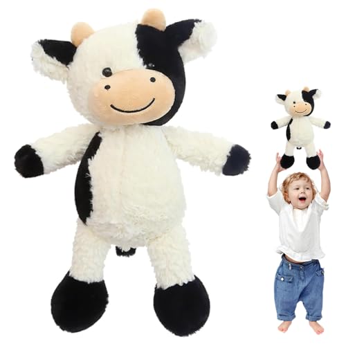 Hojalis Kuscheltier Kuh, 22CM Niedliches Plüschkuh-Spielzeug, Kuh-Plüschtier Plüschkissen, Sitzend Kuh, Schwarz Weiß Plüschtier, Weiches Stofftier Geschenke für Baby Kinder und Erwachsene (30CM) Hojalis Kuscheltier Kuh, 22CM Niedliches Plüschkuh-Spielzeug, Kuh-Plüschtier Plüschkissen, Sitzend Kuh, Schwarz Weiß Plüschtier, Weiches Stofftier Geschenke für Baby Kinder und Erwachsene (30CM) von Hojalis