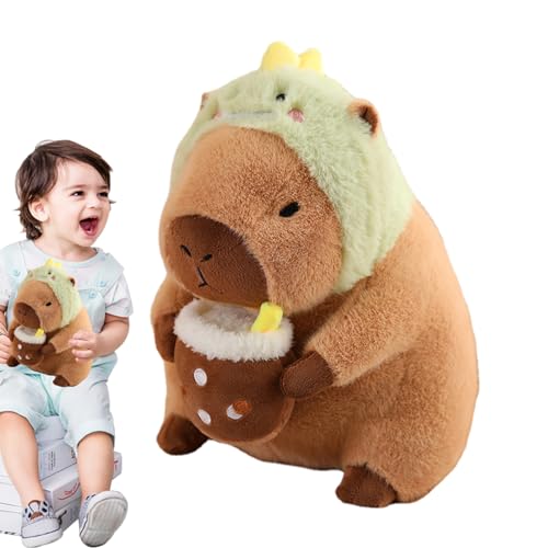 Capybara Plüschtier Capybara – Niedliche Plüschtiere Capybara, abnehmbare Kopfbedeckung, niedliches Capybara-Plüschspielzeug für Erwachsene und Mädchen, weiche Tiere Capybara Plüschtier Capybara – Niedliche Plüschtiere Capybara, abnehmbare Kopfbedeckung, niedliches Capybara-Plüschspielzeug für Erwachsene und Mädchen, weiche Tiere von Holdes