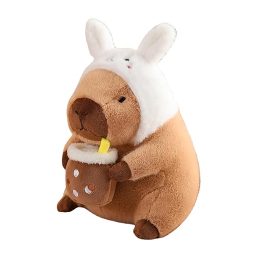 Capybara Plüschtier – niedliches Capybara Plüschkissen für Tiere aus Plüsch – abnehmbare Kopfbedeckung Capybara, Plüschkissen für Erwachsene und Mädchen, weiches und kuscheliges Tierspielzeug Capybara Plüschtier – niedliches Capybara Plüschkissen für Tiere aus Plüsch – abnehmbare Kopfbedeckung Capybara, Plüschkissen für Erwachsene und Mädchen, weiches und kuscheliges Tierspielzeug von Holdes