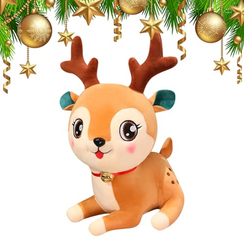 Elch-Plüschtier – Plüschtier mit Liegentieren, dekorativer Hirschplüsch, super weich, realistische Details, lebendig, niedlich, Geschenk zum Geburtstag zu Weihnachten für Mädchen Jungen Elch-Plüschtier – Plüschtier mit Liegentieren, dekorativer Hirschplüsch, super weich, realistische Details, lebendig, niedlich, Geschenk zum Geburtstag zu Weihnachten für Mädchen Jungen von Holdes