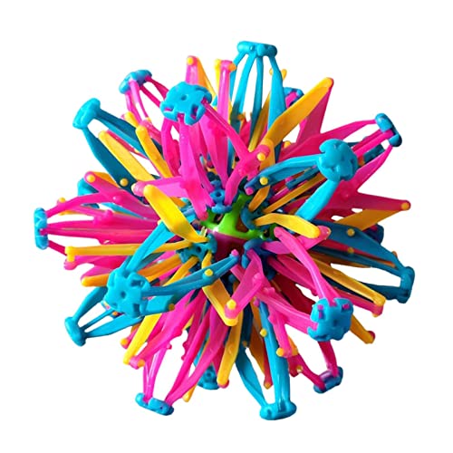 Expand Ball, Hoberman Sphere Teleskopkugel Kunststoff Stretch Ball Einziehbare Kugel Spielzeug Lustige Bunte Spielzeugball Für Kinder von Holdes