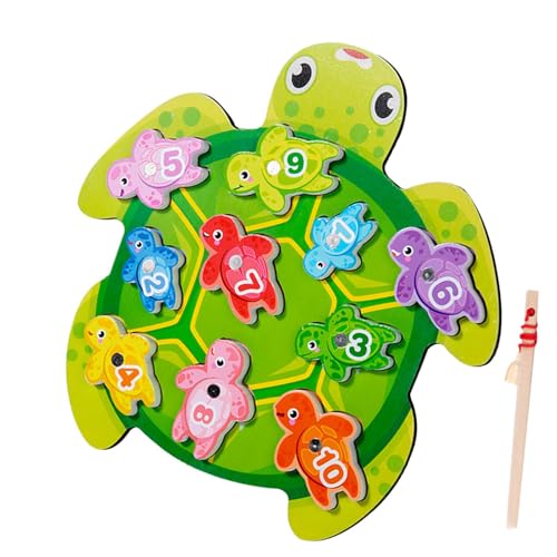 Holdes Angelspiel aus Holz, Angelspiel aus Holz | Zählspiel für den Kindergarten, Spielzeug für die frühe Lernentwicklung, magnetisches Angelspiel in Schildkrötenform Holdes Angelspiel aus Holz, Angelspiel aus Holz | Zählspiel für den Kindergarten, Spielzeug für die frühe Lernentwicklung, magnetisches Angelspiel in Schildkrötenform von Holdes