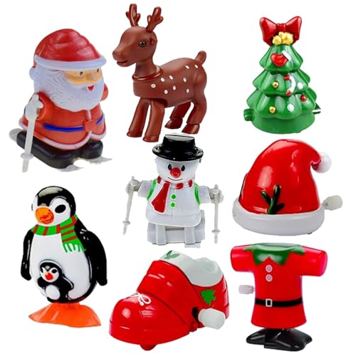 Holdes Aufziehspielzeug, Weihnachtsspielzeug, 8 x Springspielzeug für Weihnachten zum Aufziehen – kleines Weihnachtsspielzeug, Partygeschenke, mechanisches Spielzeug, passend für Klassen, Jungen und Holdes Aufziehspielzeug, Weihnachtsspielzeug, 8 x Springspielzeug für Weihnachten zum Aufziehen – kleines Weihnachtsspielzeug, Partygeschenke, mechanisches Spielzeug, passend für Klassen, Jungen und von Holdes