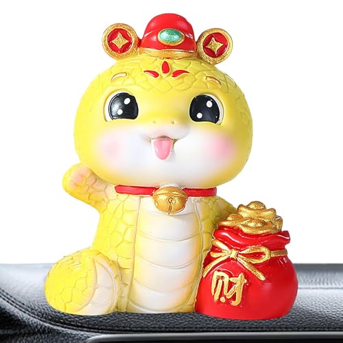 Holdes Auto-Dekoration, Schlange, für Armaturenbrett, realistische Schlange 2025 für das chinesische Neujahrs-Maskottchen – Armaturenbrett-Dekoration für Ornamente Holdes Auto-Dekoration, Schlange, für Armaturenbrett, realistische Schlange 2025 für das chinesische Neujahrs-Maskottchen – Armaturenbrett-Dekoration für Ornamente von Holdes